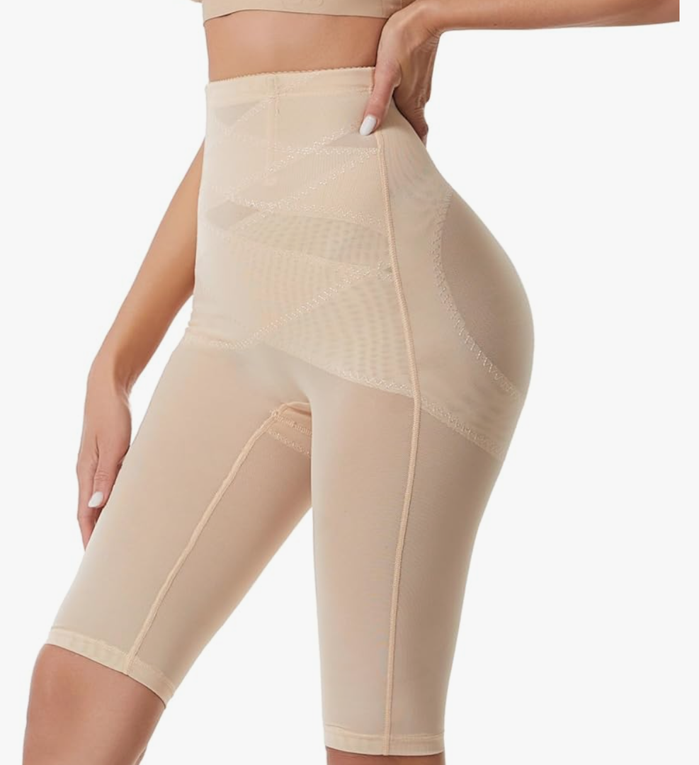 Shapewear Tummy Control Body Shaper Butt Lifting Panties Women Mid Waist Shorts Compression Girdle Underwear M