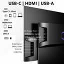 Prechen 27 Inch 2K QHD 100Hz Touchscreen Monitor 10 Point Multi Touch IPS Portable Display, 2560x1440 USB-C HDMI Laptop Monitor with Adjustable Stand & Speakers