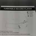 Vinyl Record Player Built-in Stereo Speakers Vintage Turntable