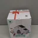 Church-Shaped Metal Bird Feeder with Solar Light - Hanging Outdoor Feeder, 5 LB Large Capacity & Bird Suet Design, Weatherproof, Garden/Yard/Deck Decor & Unique Gift for Christmas & Mother's Day