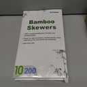 2 x 200PCS 10 inch Bamboo Skewers for wooden sticks BBQAppetiserFruitCocktailKabobChocolate FountainGrillingKitchencrafting and Party. =3mm, More Size Choices 6"/8"/10"/12"/36"