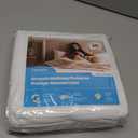 Linenspa Waterproof Mattress Protector, Full Size  Fitted Sheet Style, Breathable, Machine Washable & Dryer Safe, White