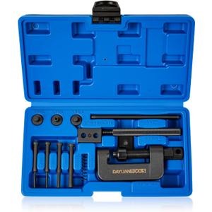 DAYUAN 13 pcs Motorcycle Chain Breaker Set,Chain Removal Tool Chain Cutter and Riveter Kit for Cam and 35 to 630 Chains With Blue Carrying Case