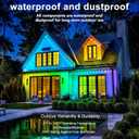 Permanent Outdoor Lights,200FT RGB Eave Light,IP67 Waterproof Lighting for House,Smart LED with App/Remote Control for Outdoor Decor,Garden Decor,Party,Holiday 