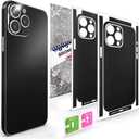 2Pcs Skin Wrap Compatible for iPhone 14 Pro Max  Slim Decal Vinyl Protective Film for Sides & Back  Sleek Fit, Premium Look  Compatible with All iPhone 14 Pro Max Cases - Black