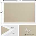 24x36 Inch Cork Board for Wall Hanging with Linen, Bulletin Board with Push Pins, Mounted Memo Message Board for Home Office Decor, Dorm Room Essentials, Classroom Organization