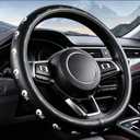 Octomo Steering Wheel Cover, Skull Pattern PU Leather Fit 14.5-15 Inch | Non-Slip Neoprene Lining, for Car, Truck, SUV