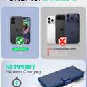 OCASE for iPhone 17 Wallet Case, PU Leather Flip Cover with Card Holder, RFID Blocking, Kickstand, Magnetic Closure, Protective Phone Case for iPhone 17 6.3-Inch 2025, Blue