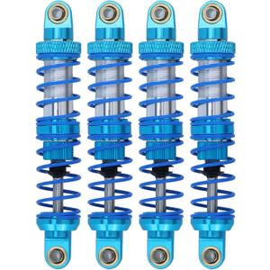 Aluminum alloy Shocks- Absorber For 1/10 RC tracked vehicle RC Crawler Car Axial SCX10 AXI03007 RBX10 D90 TRX4 (2.6in, Blue)