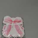 Neyeidru Bow Birthday Decorations Banner - 4Pcs Pink Bow Banner for Coquette Birthday Decorations Bow Garland Bunting for Girls Bow Party Decor Favor Supplies