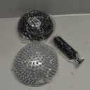 PATIKIL Half Spiky Domes Balance Pods Balance Trainer Dots with Hand Pump for Core Body (Silver/Black)
