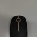 VssoPlor Wireless Mouse, 2.4G Slim Portable Computer Laptop Mouse with Nano Receiver Quiet Silent Optical Mice for Notebook, PC, Laptop, Computer-Black and Gold