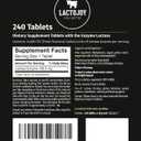 LactoJoy Lactase Pills 14.500 FCC I 240 Pieces Refill Package I Powerful Lactase Enzymes for Lactose Intolerance I Ultra Pure Lactase for Improved Digestion I 100% Vegan