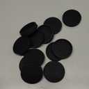 Non Slip Furniture Pads - 2" Anti Skid Caster Cups, 12PCS Round Furniture Coasters for Hardwood Floors, Anti Slide Furniture Cup Bed Couch Floor Protectors,Furniture Stoppers to Prevent Sliding(Black)