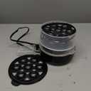 Elite Gourmet EGC1215B Easy Egg Cooker, Stainless-steel Heating Plate, Two-Tiered, 14-Egg Capacity, Soft, Medium, Hard-Boiled, Auto Shut-Off, Omelets, Poached Eggs, Measuring Cup, Piercing Pin, Black