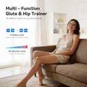 Glute Workout Equipment, Butt Massager for Muscle Relaxation, Glute Trainer with 9 Modes & 20 Intensities, Rechargeable Glute Massager, Electric Hip Massager for Women & Men at Home, Beach Travel