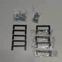 Ravinte 10 Pack Solid Kitchen Cabinet Handles Matte Black Cabinet Pulls Slim Drawer Pulls with 3 Inch Hole Center Square Bar Kitchen Cupboard Hardware