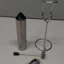 Bonsenkitchen Rechargeable Milk Frother with Stand, 3Speed Handheld Coffee Frother, Dual Spring Whisk Electric Hand Frother Wand Drink Mixer for Matcha Lattes Cappuccino, Kitchen Gifts