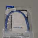 Cable Matters 10Gbps Snagless Short Shielded Cat 6A Ethernet Cable - 3ft, Cat 6A Cable, Cat6A Cord, Ethernet Cord, Blue