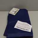 H.VERSAILTEX Linen Blackout Curtains 54 Inches Long 100% Absolutely Blackout Thermal Insulated Textured Linen Look Curtain Draperies Anti-Rust Grommet, Energy Saving with White Liner, 2 Panels, Navy