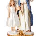 Joseph's Studio by Roman - 7.5" H Jesus with Girl Figure First Communion Musical Figure, Religous Gift