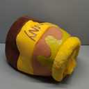 Honey Pot Cat Cave Bed, Soft and Thick Rebound Sponge Pet Nest with Removable & Washable Cushion, Cute Cartoon Design for Small Cats and Breeds (Brown)