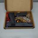 Toy Gun, Shell Ejecting Toy Gun with Soft Bullets, Educational Model Toy Pistol Shooting Game, Gifts for Kids Boys Girls (Black)