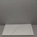 10pcs 23.6"x11.8" Marble Peel and Stick Waterproof Wall Panels - Heat-Resistant Backsplash Tile, PVC Wall Panels for Kitchen,Bathrooms,Living Rooms, Bedrooms, TV Walls,White Gray (19.4 Sq. Ft. )