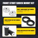 Front Strut Shock Mount Kit Upper Lower Support and Bump Stops Compatible with 2007-2014 BMW X5 xDrive30i X6 xDrive50i Replaces 31336788776, 31336774738（14Pcs)