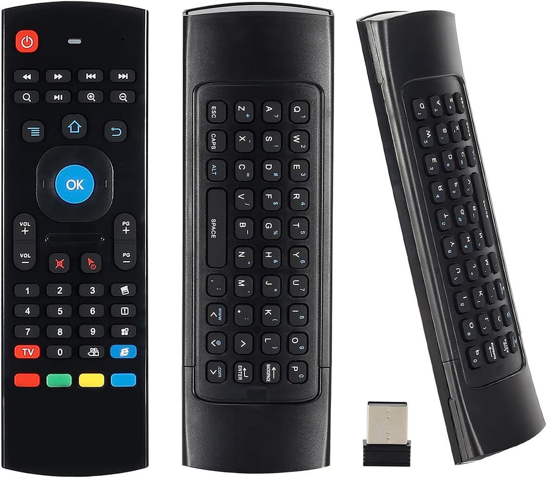 MX3 Air Mouse Mini Keyboard Wireless Remote, 2.4G Multifunctional Fly Mouse with Infrared Learning for Android Smart TV Box, 3-Gyro and 3-Gsensor, Projector HTPC Mini PC, Xbox 360