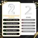 2026 Charcuterie Numbers Fillable, 13.78'' White 2026 Cardboard for Charcuterie, Number 2026 Tray for Chocolate Cookies Flowers Cupcakes Box with Graduation Cap, Class of 2026 Graduation Decorations