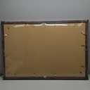 24x36 Poster Frame Set of 2, Rustic Brown Wood Style - Display 20x30 Picture with Mat or 24 x 36 Poster without Mat, Wall Mounting Horizontal and Vertical