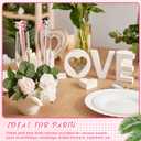 2Pack 12 Pcs Coquette Bow Drink Stirrers Acrylic White Pink Cocktail Stick Bow Stirrer Swizzle Sticks Stirrer for Coquette Party Bachelorette Party Supplies for Girls Bridal Wedding Decorations