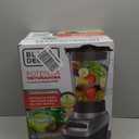 BLACK+DECKER PowerCrush Countertop Blender, 6-Cup Glass Jar, For Smoothies and More, Stainless Steel Blade, 4 Speed Settings to Puree, Crush Ice, Chop, Dice, and Pulse, Dishwasher Safe, 700W Motor