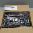 Room Divider No Drilling Curtain Rod Wall Divider for Room Separation, 4-10ft(H) 28-114inch(W) Adjustable, Heavy Duty Partition Space Separator Freestanding Tension Curtain Stand, Black