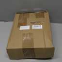 Thyle 10 Pcs Mini Christmas Village Train Decoration Include 1 Christmas Train Set, 3 Resin Village Houses, 6 Mini Sisal Snow Trees Under The Xmas Tree Decor Holiday Party Gifts, Battery Not Included