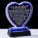 Arikyrist Grandma Gifts from Granddaughter Grandson with LED Light Base, Crystal Heart Grandma Birthday Gift,Great Gifts Ideas for Grandmother on Mothers Day Christmas Valentine Thanksgiving