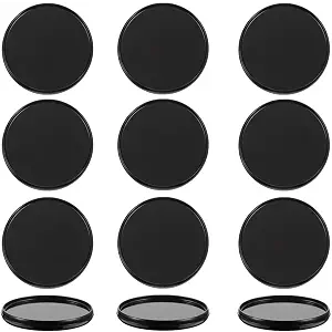 Haruyuki Planner Discs Discbound Expansion Discs 35mm/1.4 Inch Premium Black Plastic Book Binder Rings 12P for Planner Scrapbooking Gift Albums Journals Artwork Agendas Add Pages Create More Space