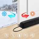 Comfyanno 36 Weighted Under Door Draft Stopper, Fits Front, Bedroom, Interior Door, Easy to Install, Block Cold Air Draft from Bottom Door, 2.2lb, Fits Door Gap up to 3, Black