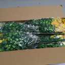 Grunyia 20 Bundles Artificial Flowers for Outdoors, UV Resistant Fake Plants Flowers Greenery Shrubs Plants for Decoration Outside Plants Hanging Planter Home Garden Decor (Yellow)