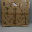 LEIKE Large LED Wall Clocks,Silent,Non Ticking,Battery Operated Rustic Round Modern Big Wood Wall Clock for Living Room, Bedroom,Kitchen,Farmhouse,Office,Home Decor -24" Black,LED,Roman Number