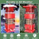 Squirrel Proof Bird Feeder,3.5Lb,4 Ports,Weight Activated,Easy Refill