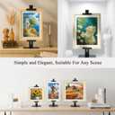 Adjustable Tabletop Easel Stand, Adjustable Metal Picture Frame Holder Stand for Display Up to 24" H, Desktop Art Display Stand for Painting, Photos, Canvas, Signs, Books