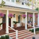 SJL Artificial Flowers for Outdoors Faux Spring Petunias Flowers Fake Greenery Stems Plant UV Resistant Artificial Outdoor Plants for Front Door Home Garden Balcony Patio Decoration(Fuchsia)