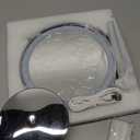 Makeup Mirror with Lights, 1x/20x 360 Rotation Vanity Mirror, Brightness Adjustable Lighted Makeup Mirror with Magnification, 5000 mAh Rechargeable Double Sided Mirror with 3 Colors, Gift for Women (Chrome)