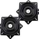 Fasmov 2 Pack 6.15" Heavy Duty Bar Stool Swivel Replacement Seat Swivel Bar Stool Swivel Plate, Chair Swivel Base with Solid Ring of Ball Bearings, Lazy Susan Hardware for Recliner Chair or Furniture