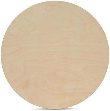 Wood Circles 12 inch 1/2 inch Thick, Unfinished Birch Plaques, Pack of 1 12 inch Wood Circle for Crafts and Blank Sign Rounds, by Woodpeckers