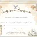 Baptism Certificate for Church, Baby Dedication Certificate, Christening Award Gifts for Baby Boys Girls, Religious Baby Shower Party Decorations Supplies, 25 Pack Baby Baptism Certificate, 12