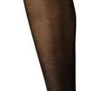 Hanes Curves Women's Plus Size Run Resist, Control Top, Sheer Toe, Seasonless Tights (1X-2X, Black)