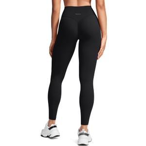 INGIA Womens High Waist No Front Seam Scrunch Butt Leggings Workouts 25 Inches V-Back Scrunch Booty Gym Yoga Pants